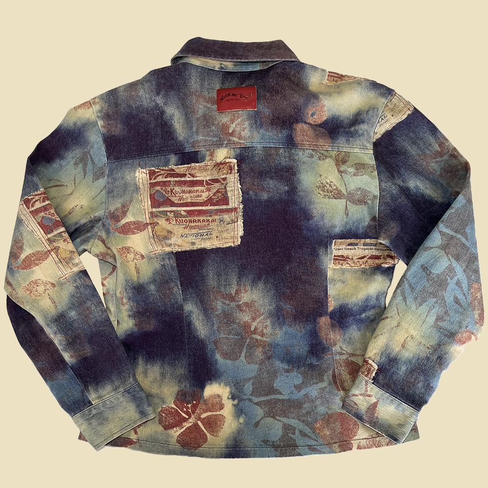 Veste en jean graphique Hawaii