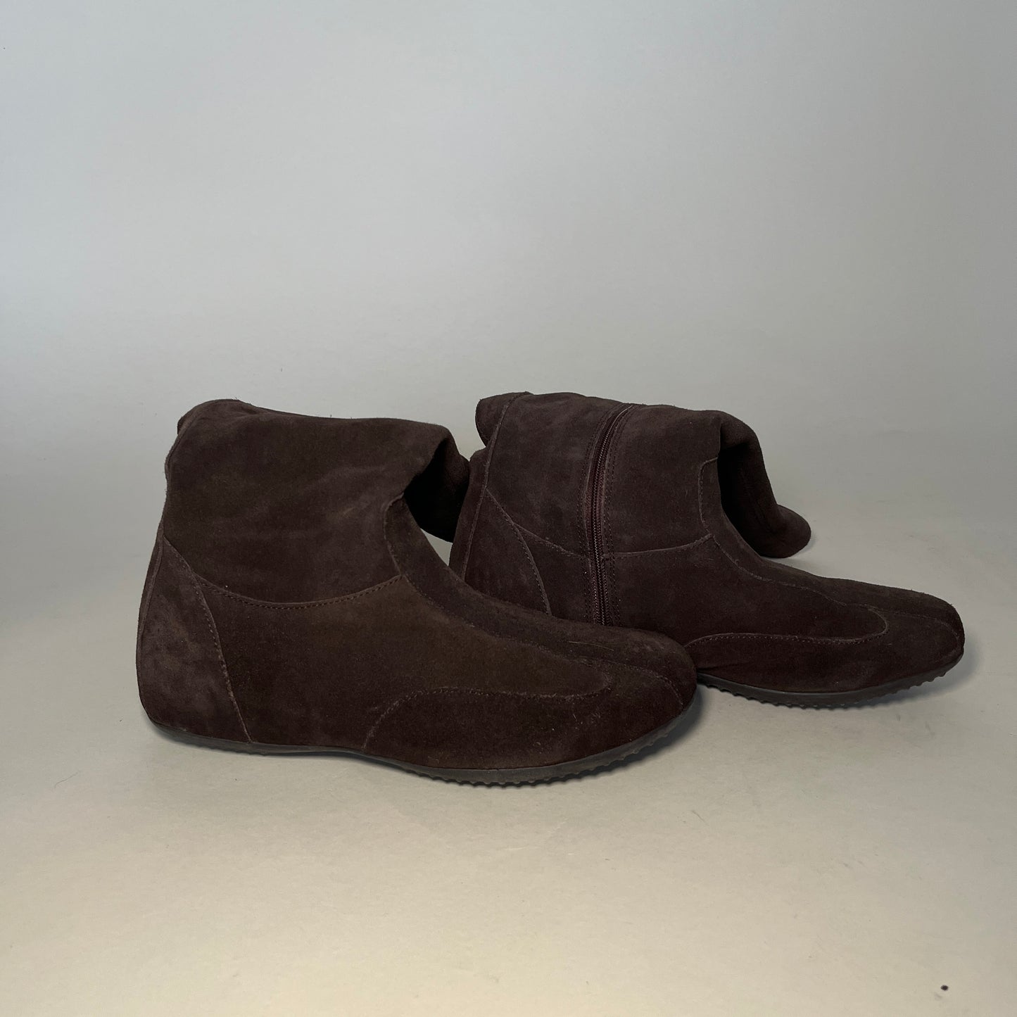 Bottes en daim marron