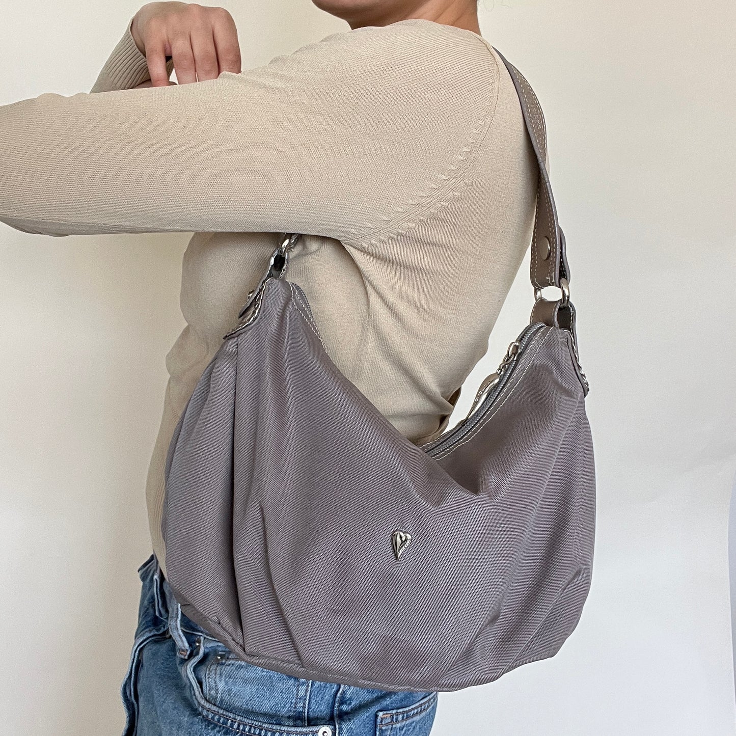 Sac hobo Lancaster gris