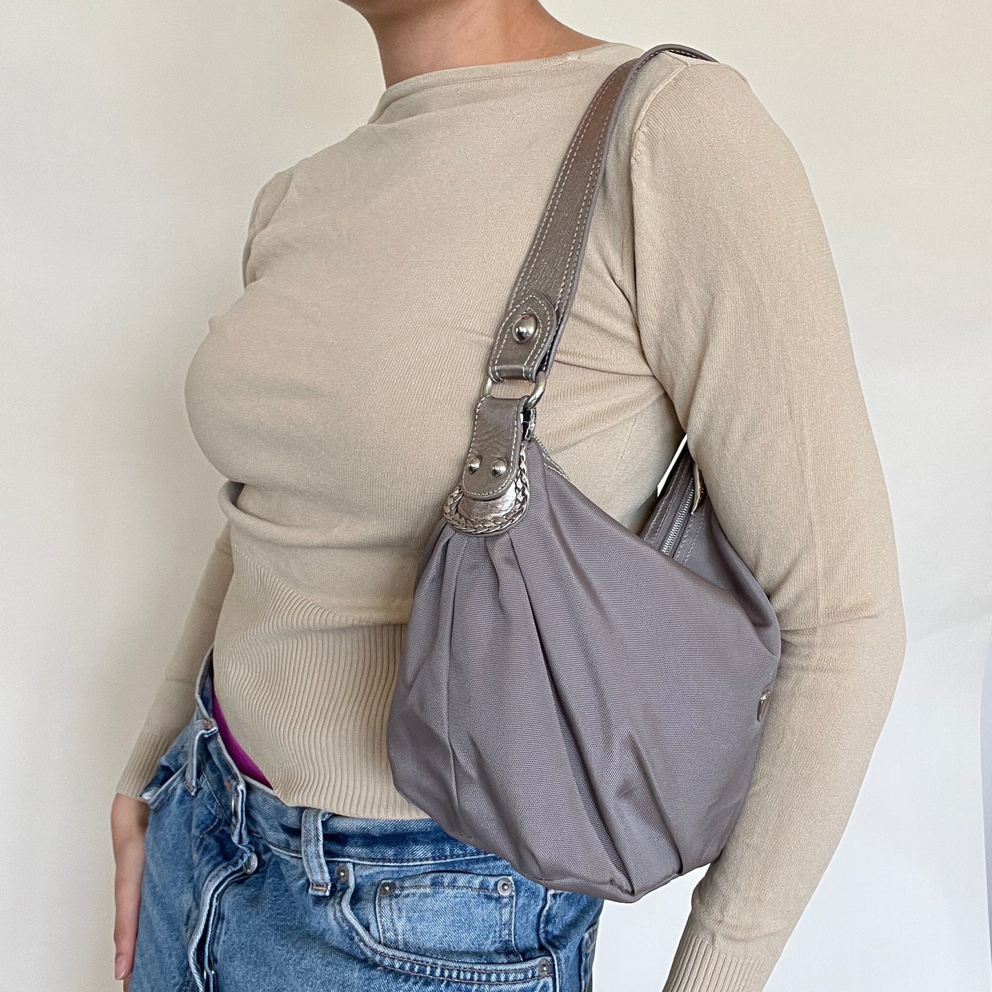 Sac hobo Lancaster gris