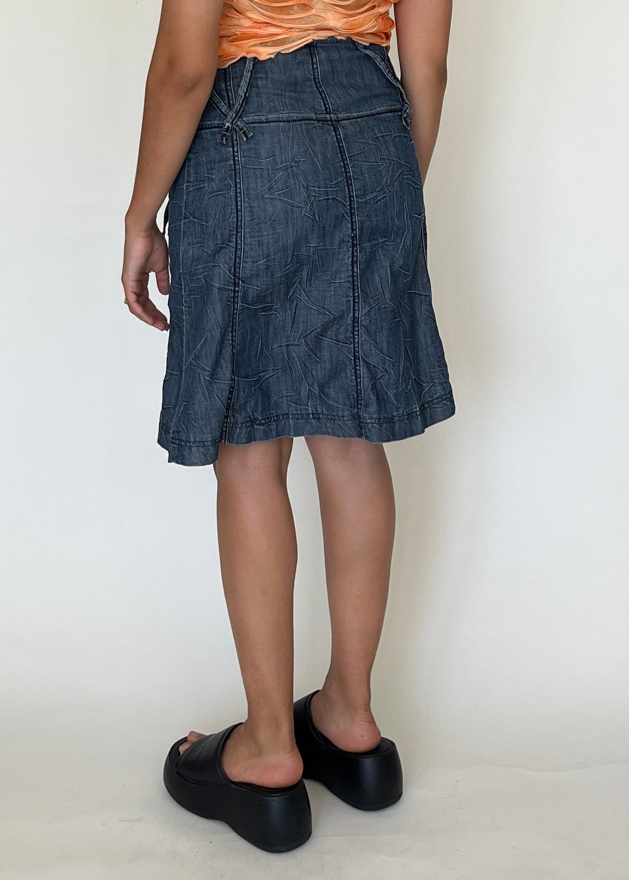 Jupe midi en jean