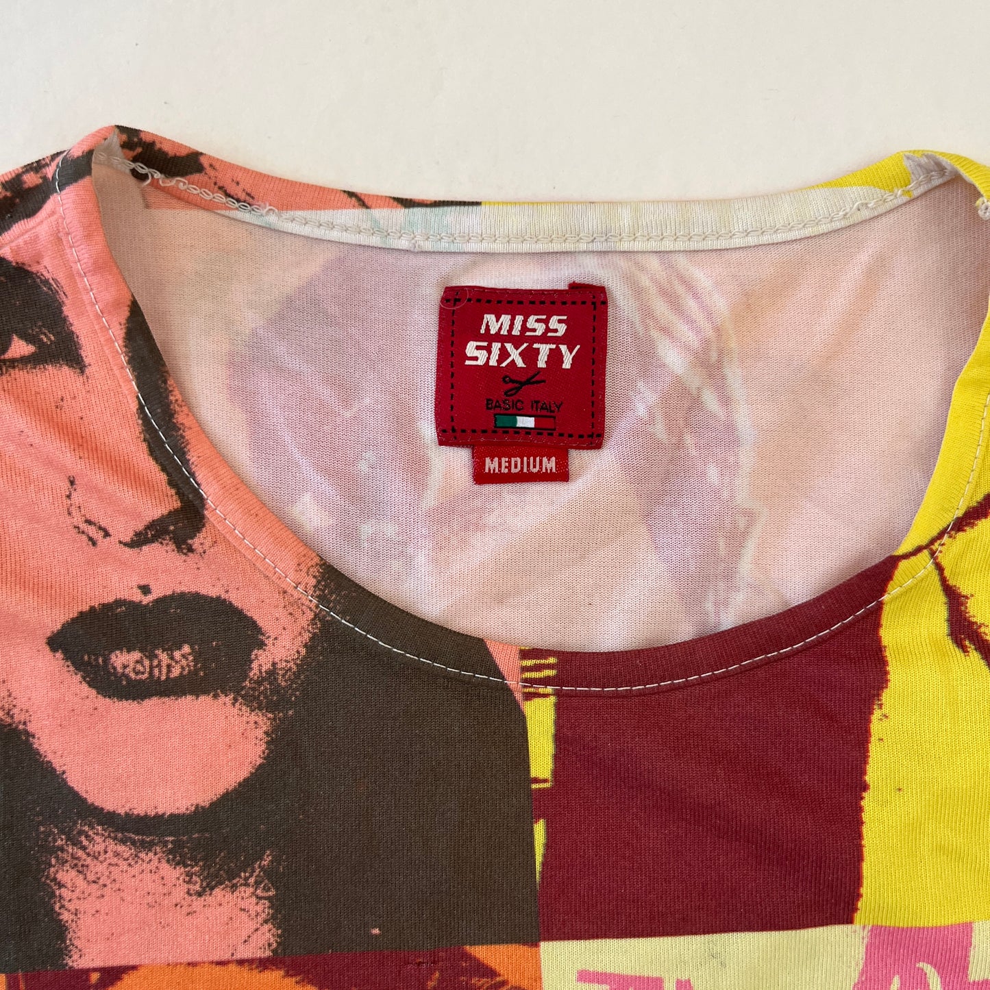 Vintage 90's Archive Miss Sixty pop art tank top