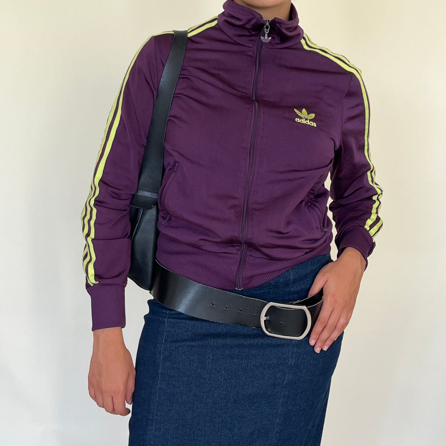 Veste violette Adidas vintage