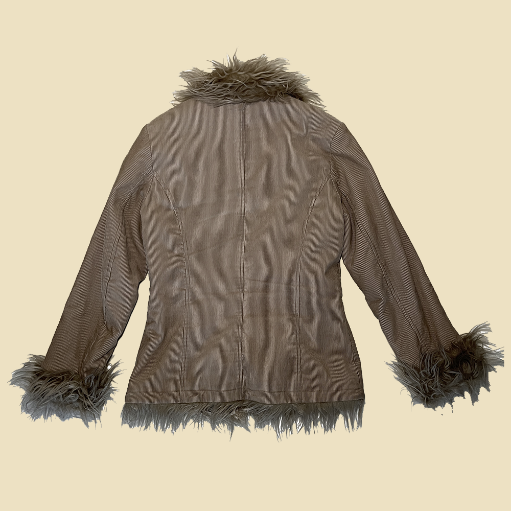 Veste beige style afghan vintage