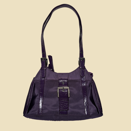 sac baguette violet