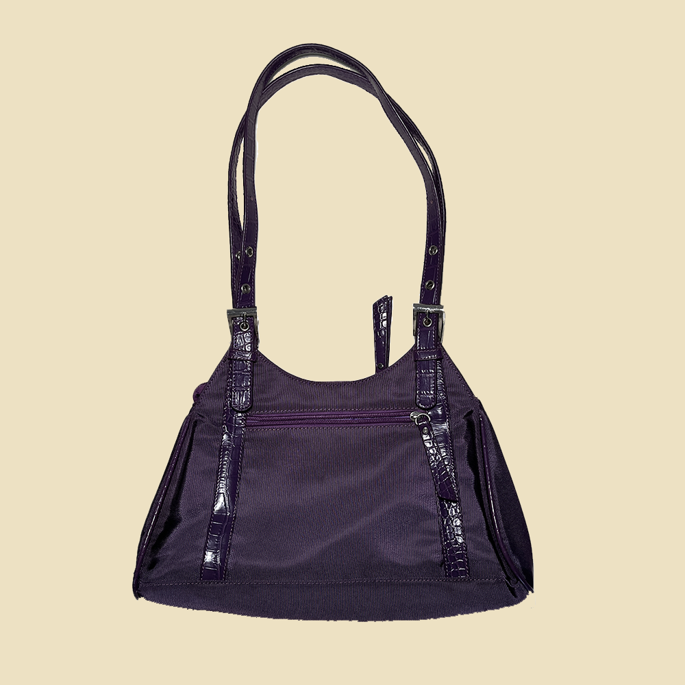 sac baguette violet