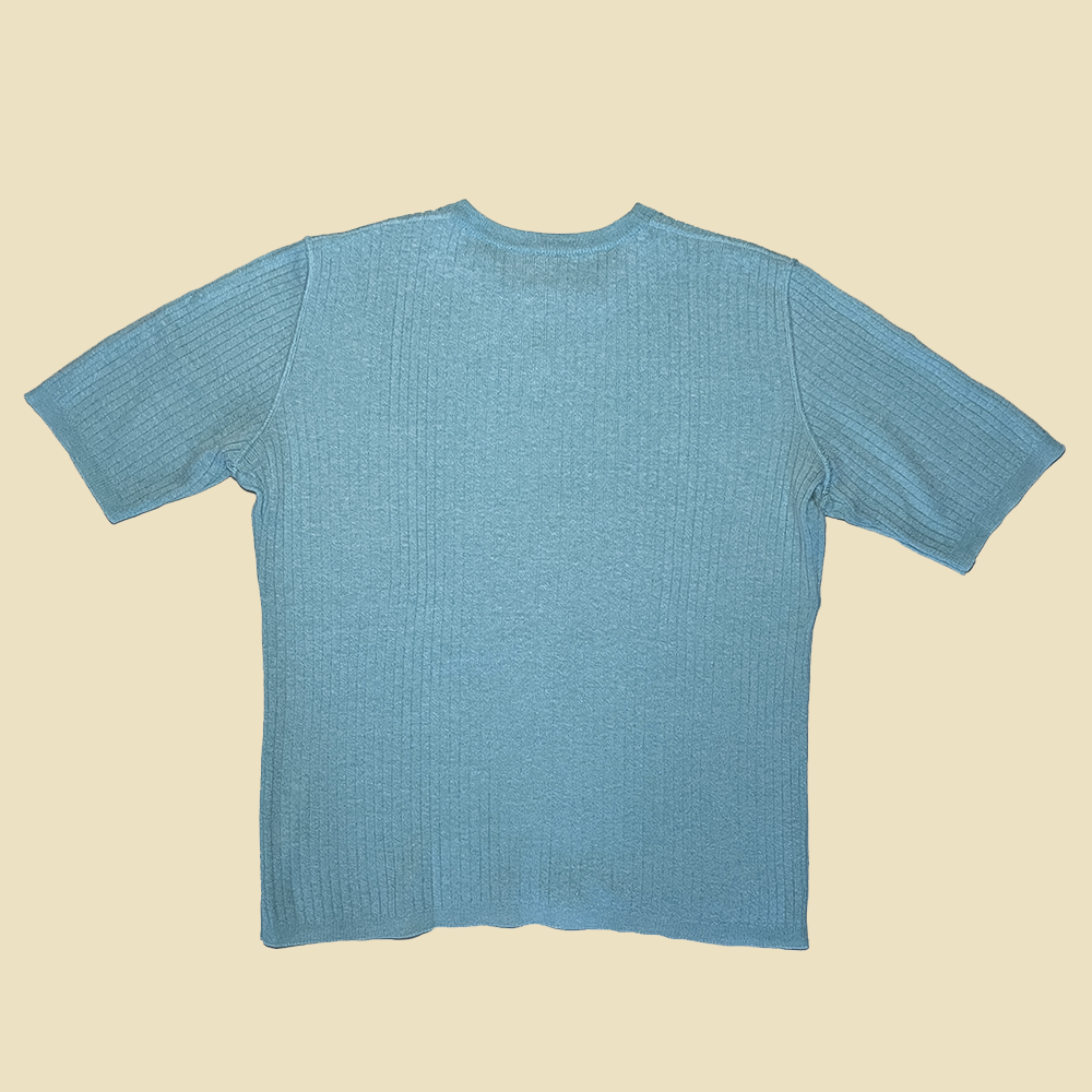 T-shirt bleu ciel Courreges vintage