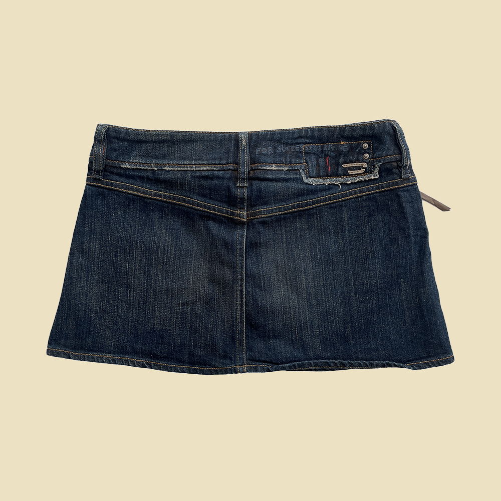 Mini jupe en jean brut Diesel