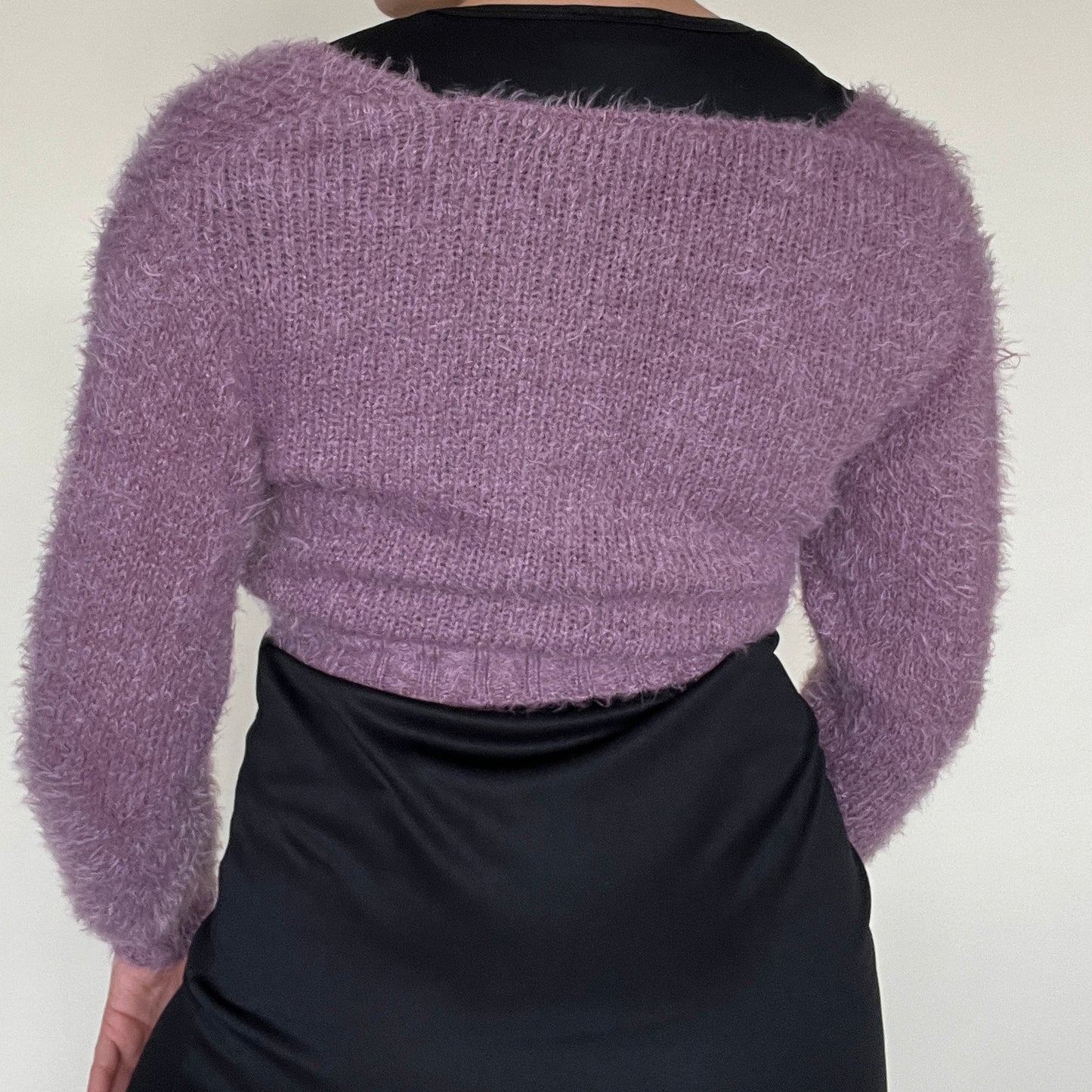 Cardigan lilas à nouer