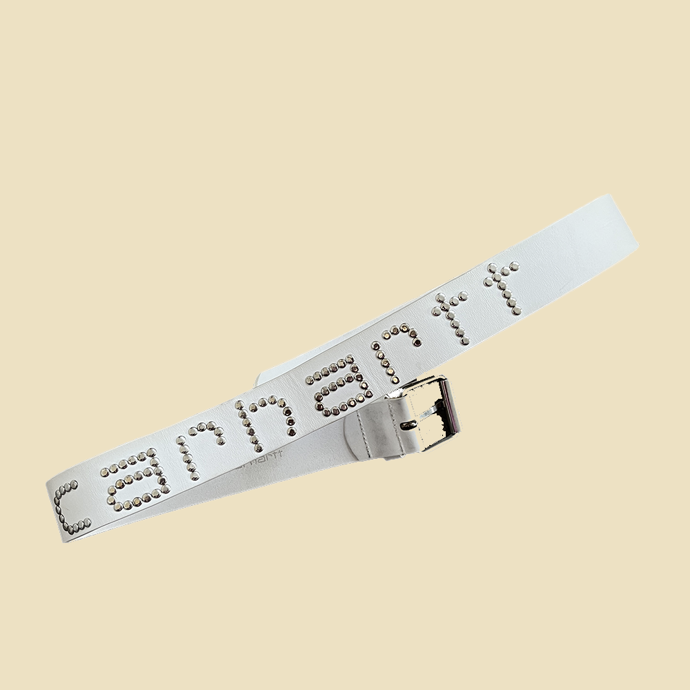 Ceinture en cuir blanc clouté Carhartt