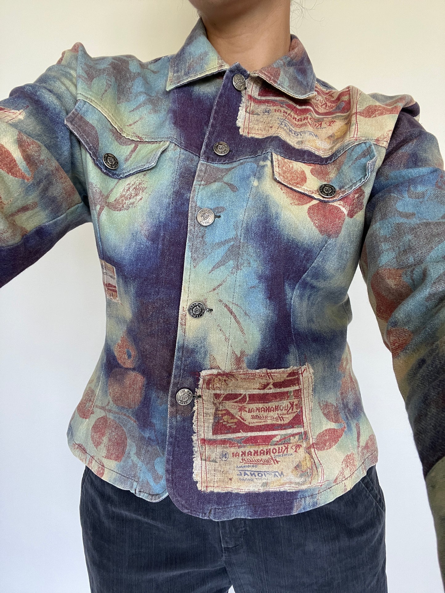 Veste en jean graphique Hawaii