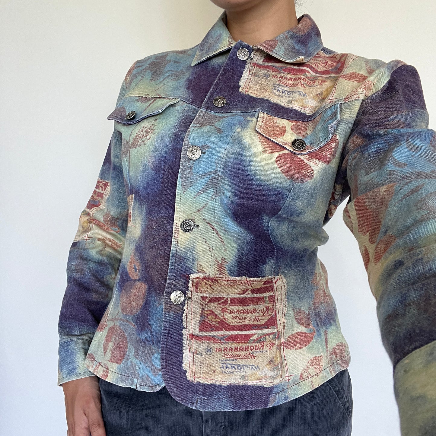 Veste en jean graphique Hawaii