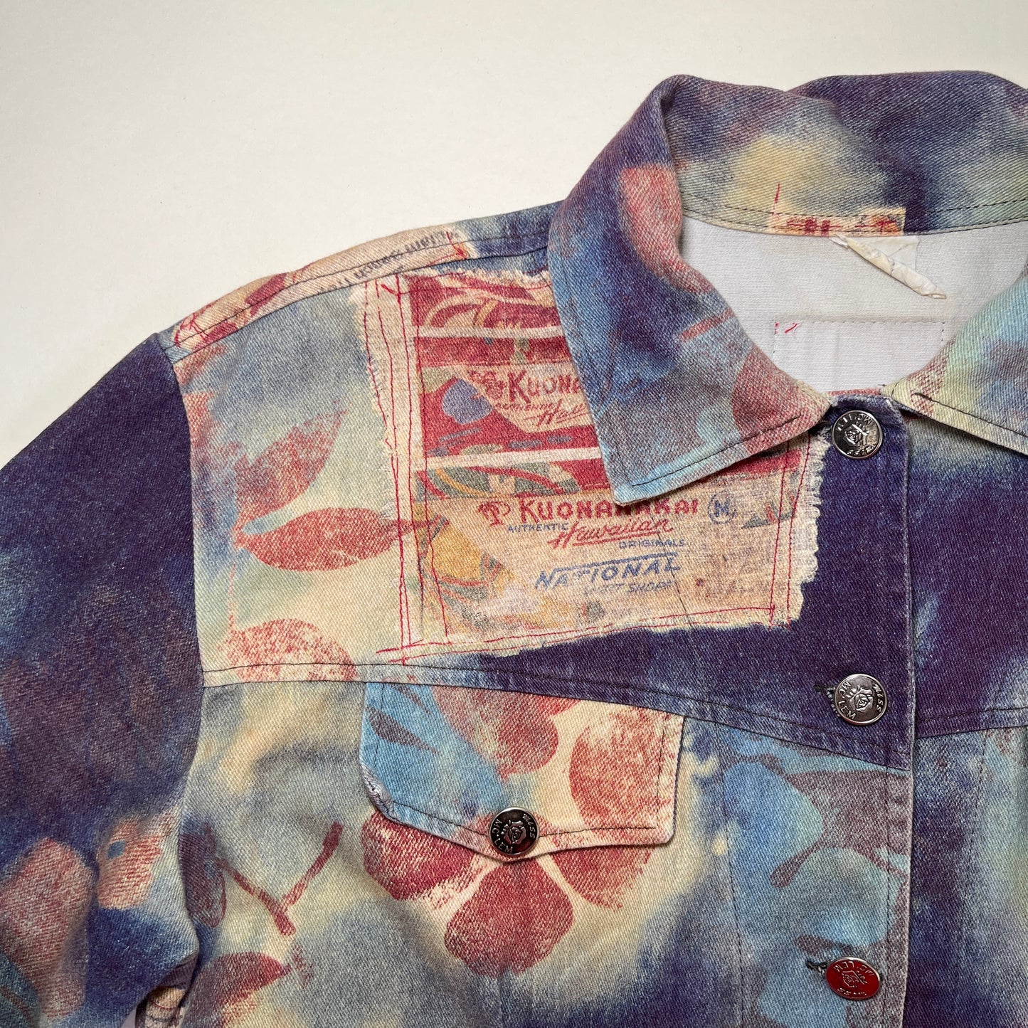 Veste en jean graphique Hawaii