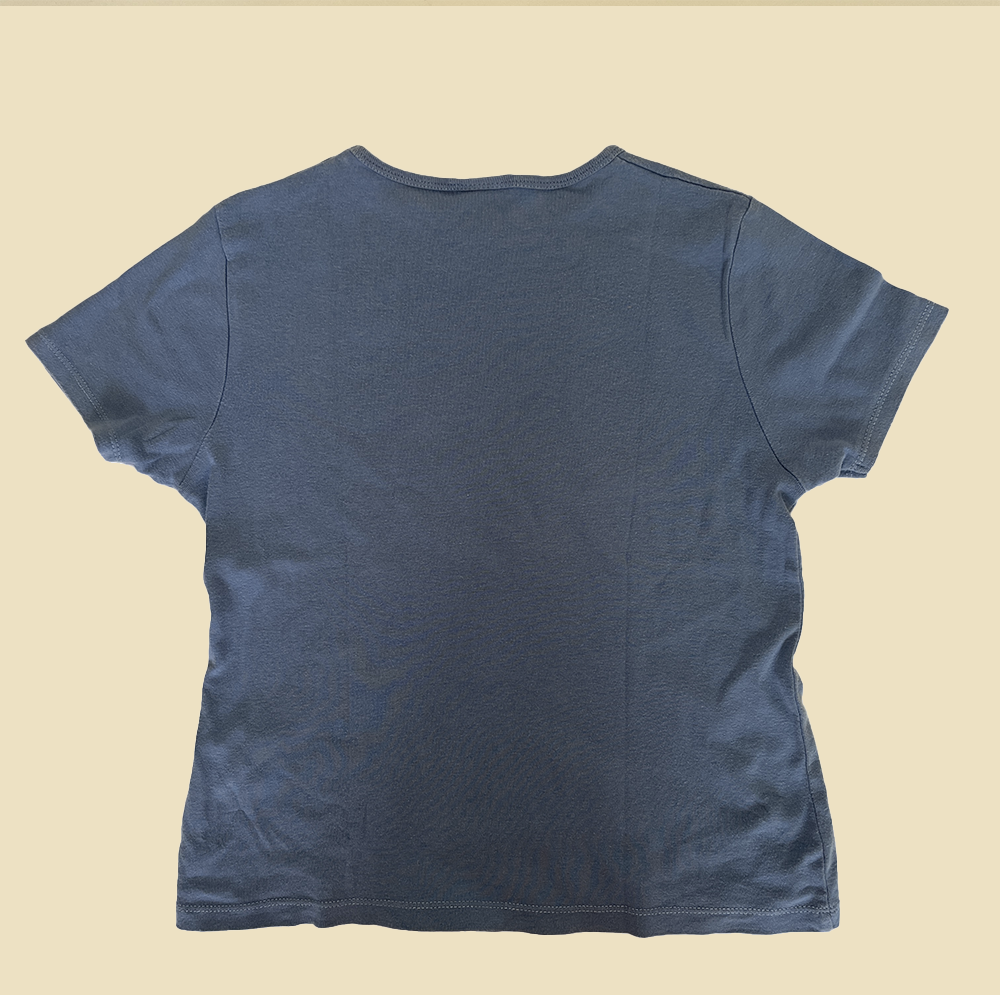 T-shirt bleu graphique 00s