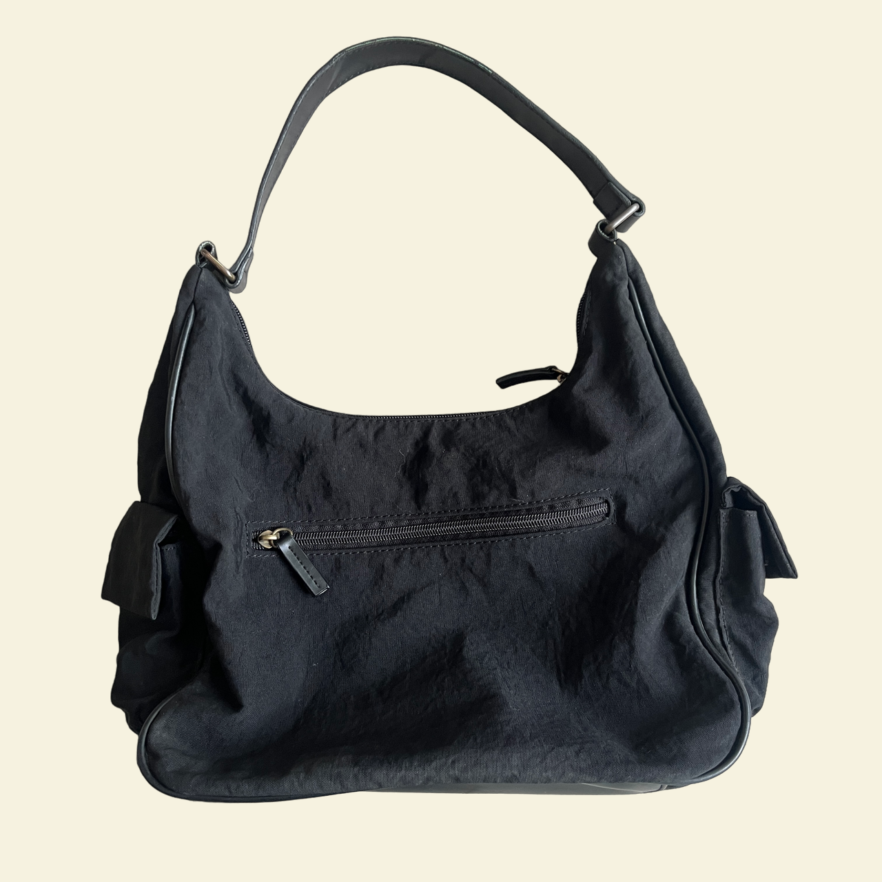 Sac cargo multi-poches en nylon noir