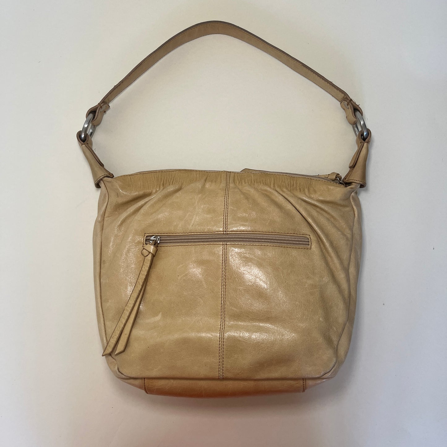 Sac hobo en cuir vanille