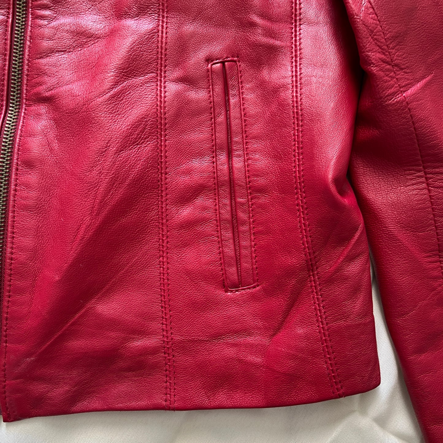 Cherry red jacket