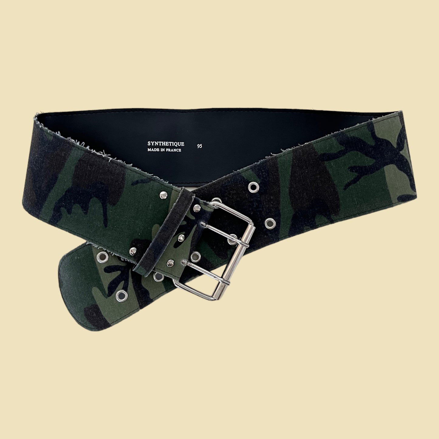 Ceinture large camo y2k