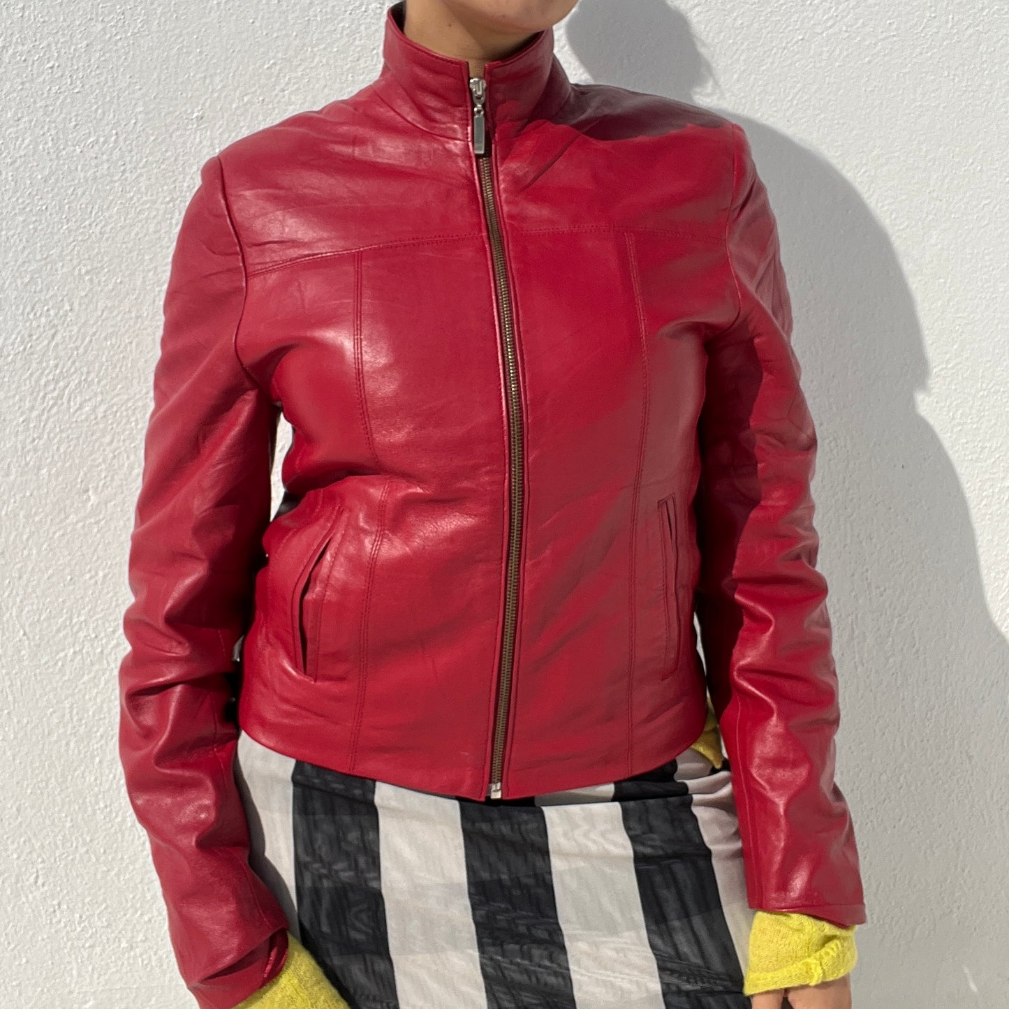 Cherry red jacket