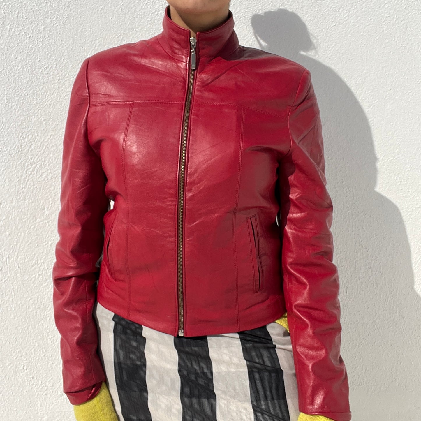 Cherry red jacket